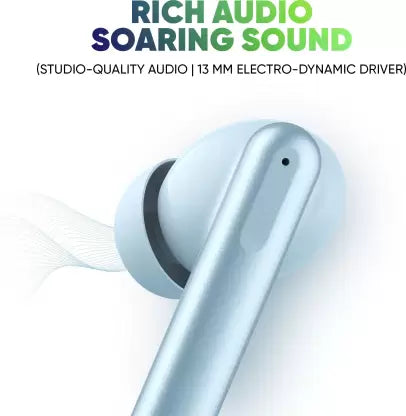 Mivi DuoPods F70 ENC with Quad Mic, 50+ Hrs Playtime| Made in India | Powerful Bass Bluetooth Headset (Blue, True Wireless) Mivi DuoPods F70 ENC with Quad Mic, 50+ Hrs Playtime| Made in India | Powerful Bass Bluetooth Headset (Blue, True Wireless)